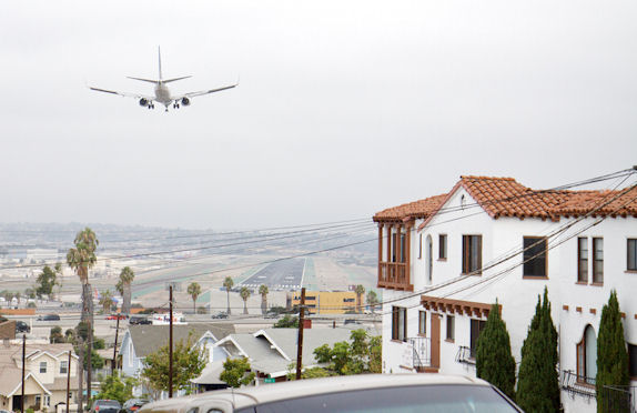 San Diego Air Freight Landing over the City